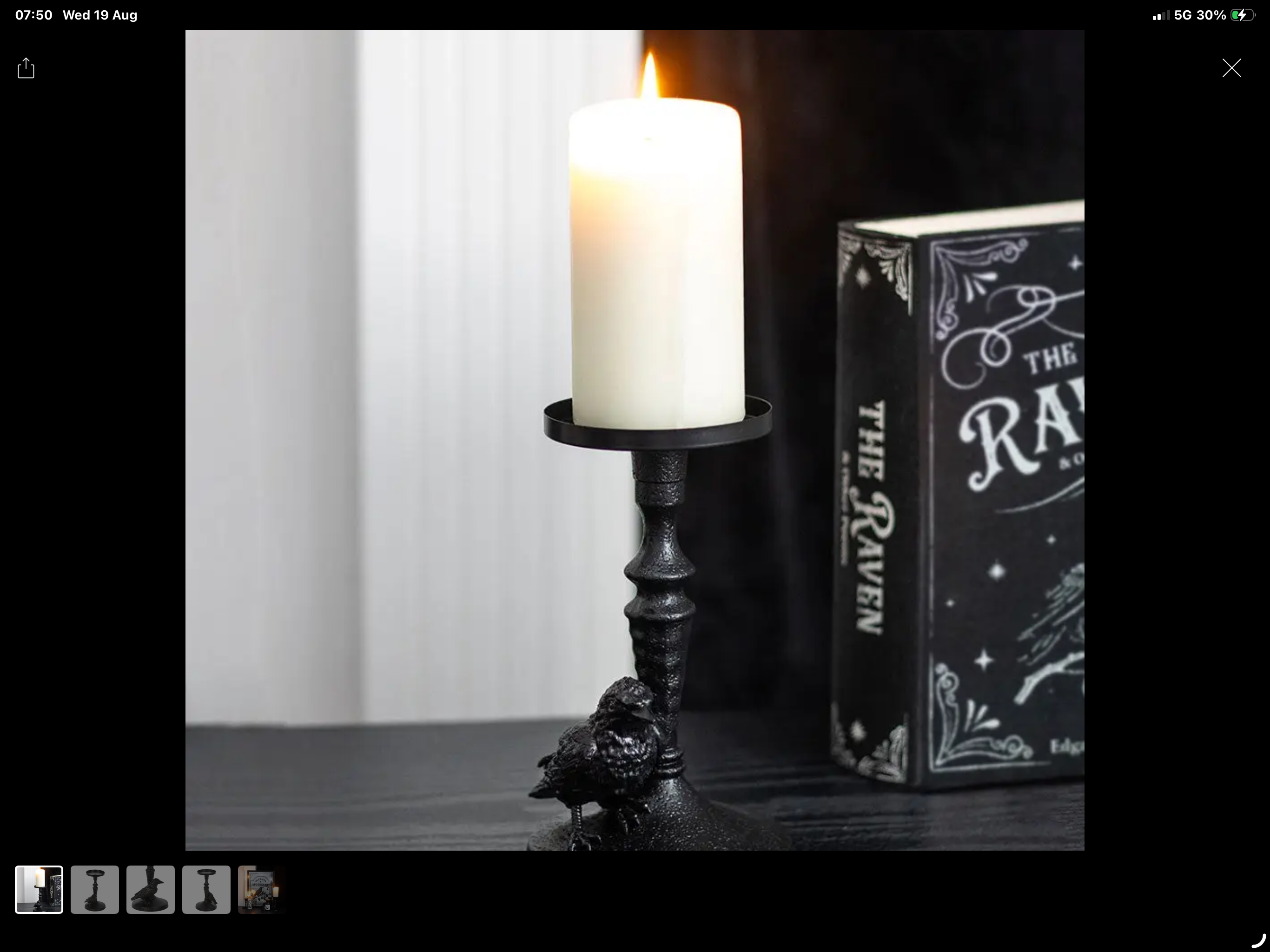 Raven Candlestick