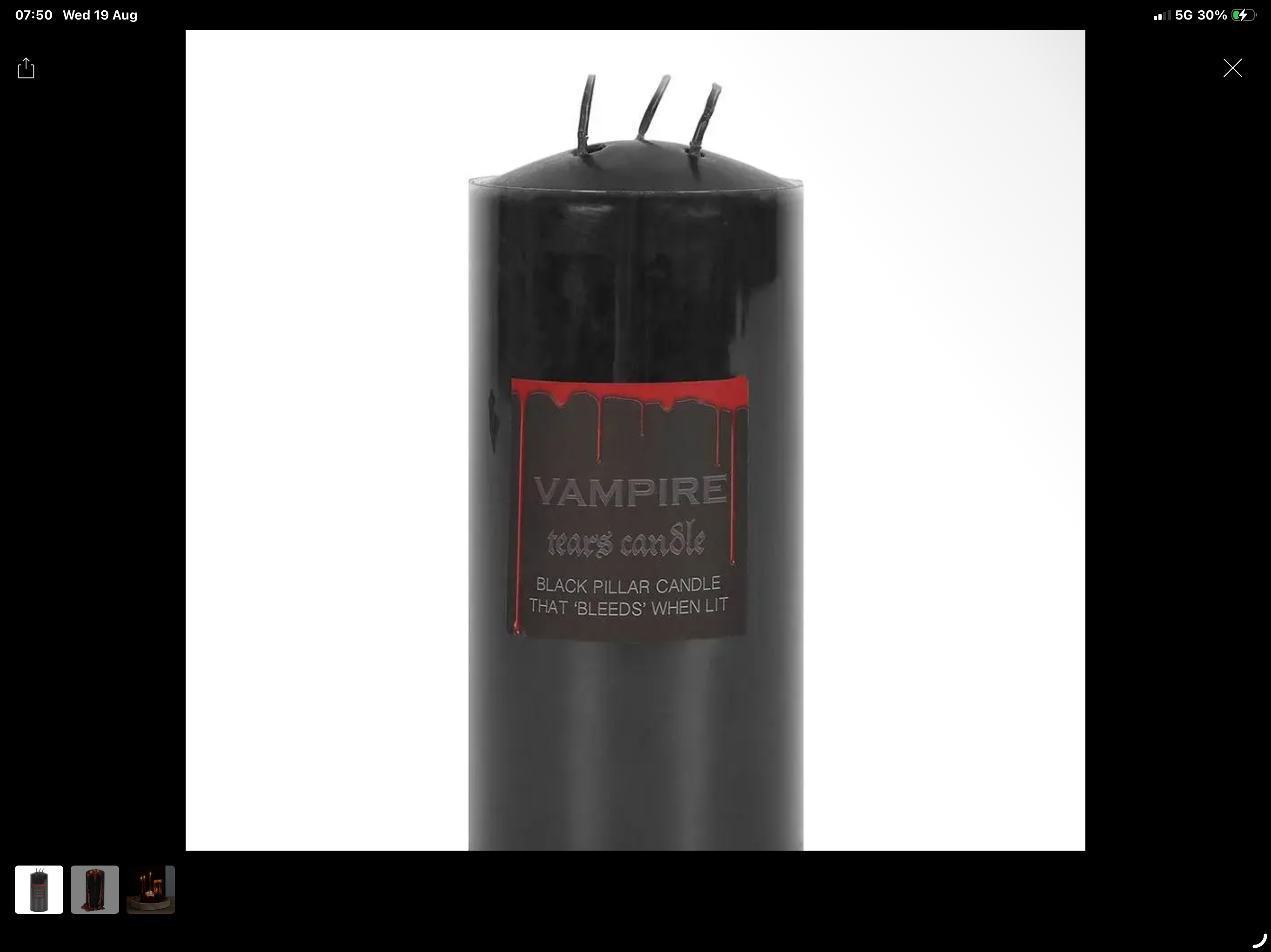 Vampire Tears Candle (Tall)