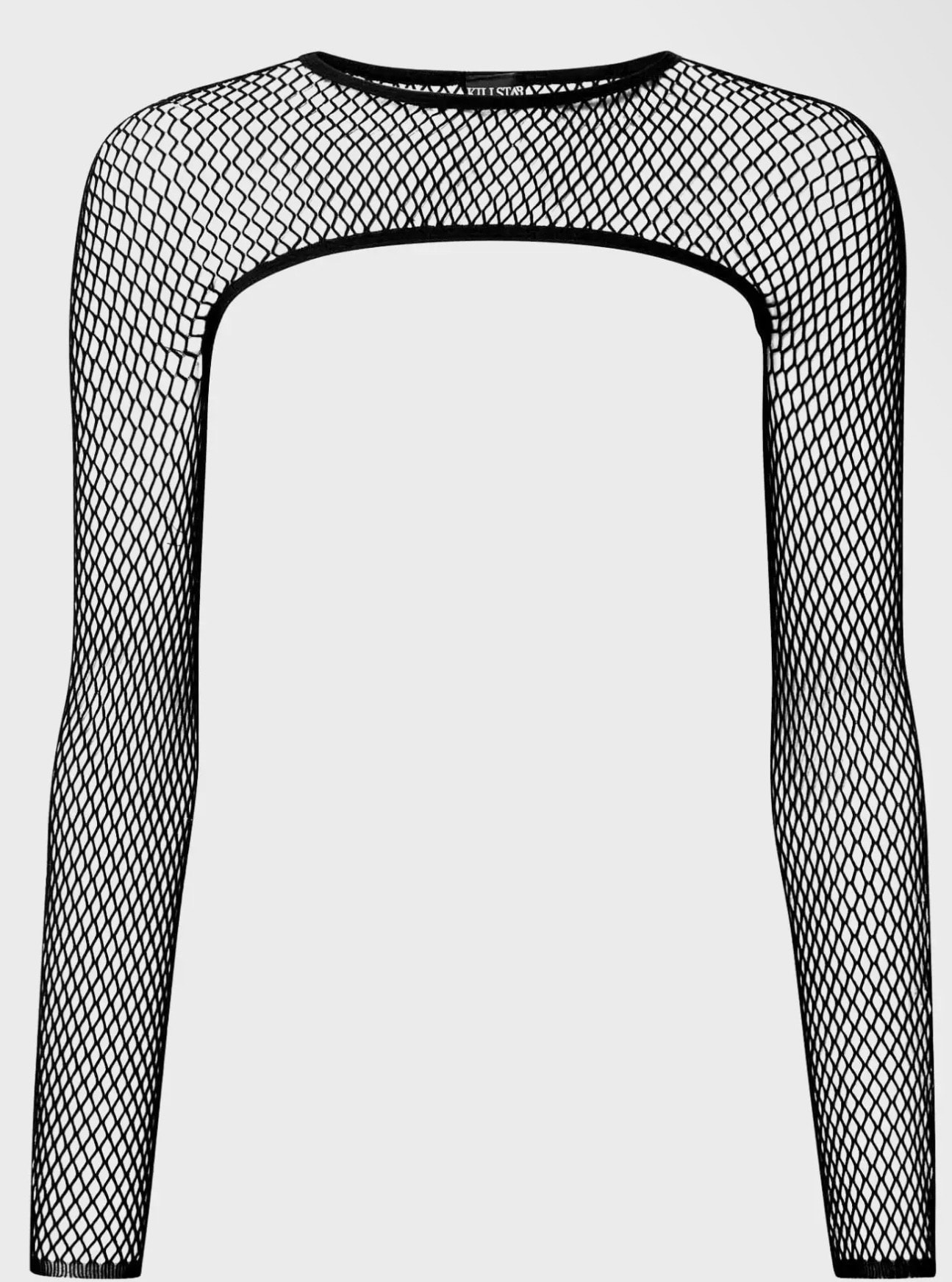 Fishnet Long-Sleeve Top